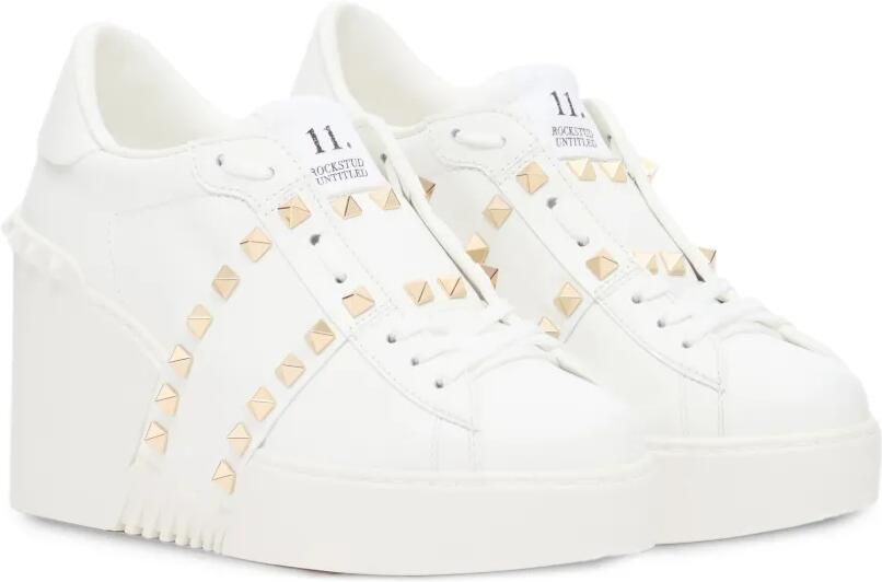 Valentino Garavani Open Disco sneakers met sleehak Wit - Foto 4