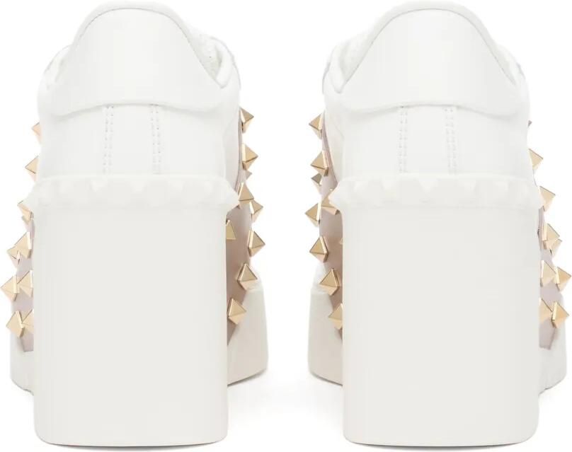 Valentino Garavani Open Disco wedge sneakers in calfskin 85mm Wit - Foto 2