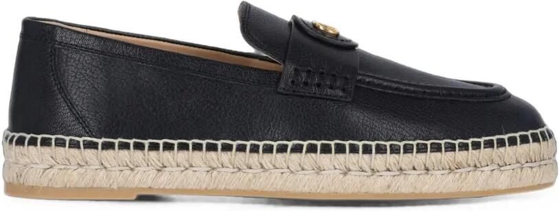 Valentino Garavani Palm Avenue kalfsleren loafers Zwart
