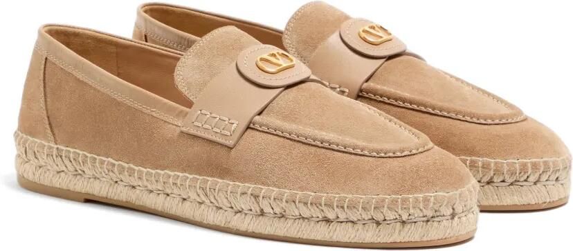 Valentino Garavani Palm Avenue leren espadrilles Beige - Foto 4