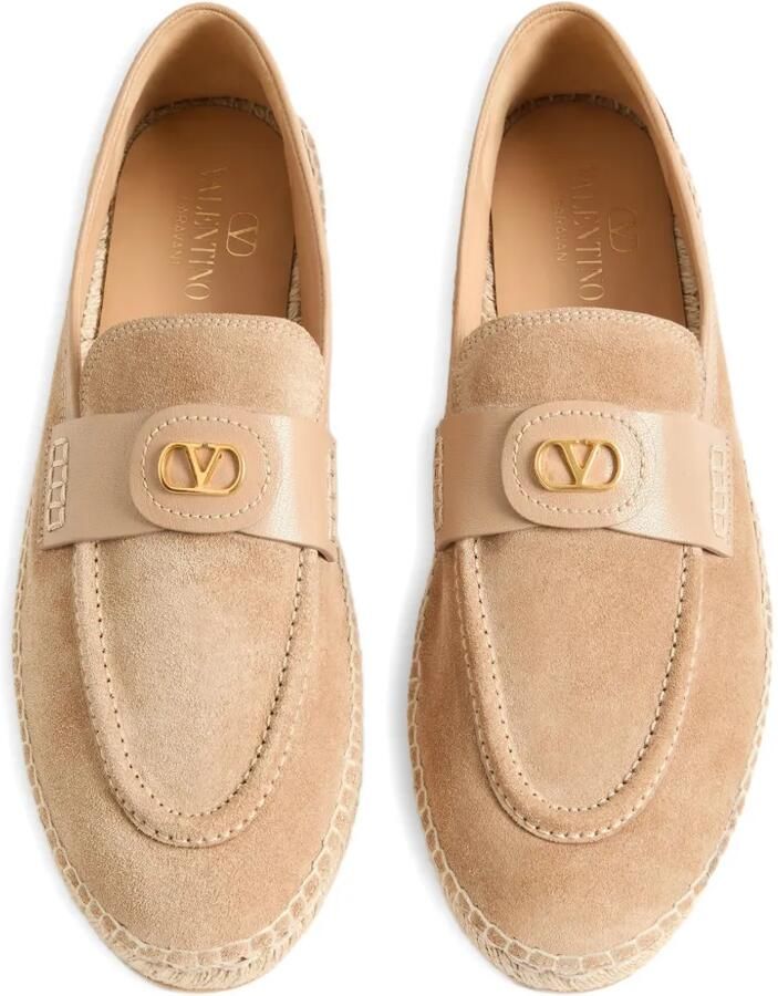 Valentino Garavani Palm Avenue leren espadrilles Beige - Foto 2