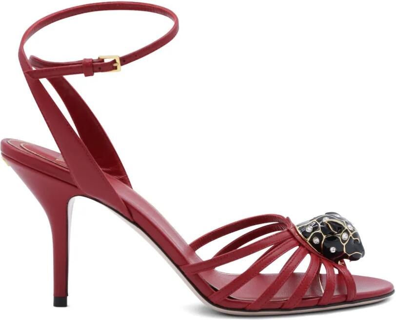 Valentino Garavani Pas De Chat verfraaide sandalen met bandje Rood