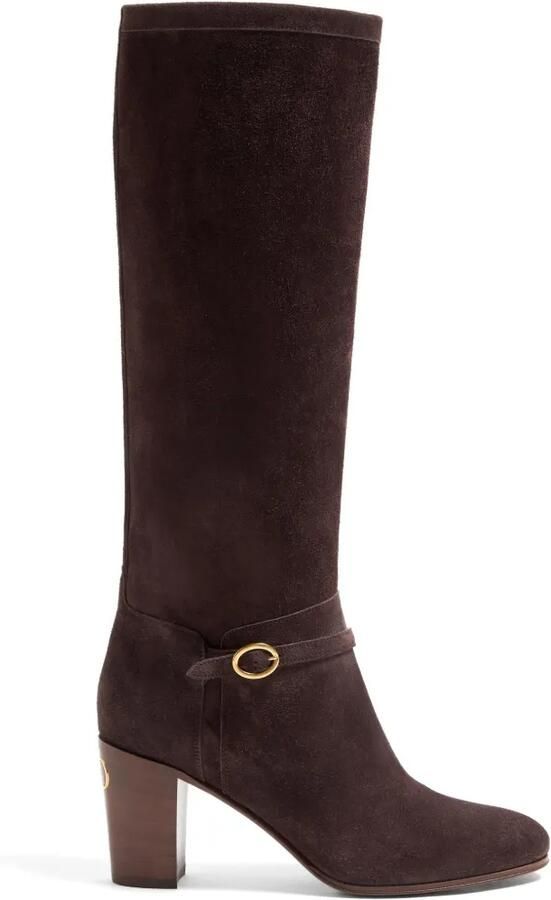 Valentino Garavani Pattie Crust leren laarzen Bruin
