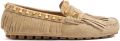Valentino Garavani Plaster Caster Driver loafers met franje Beige - Beige