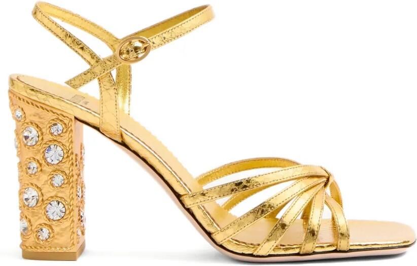 Valentino Garavani Preshoes verfraaide sandalen Goud