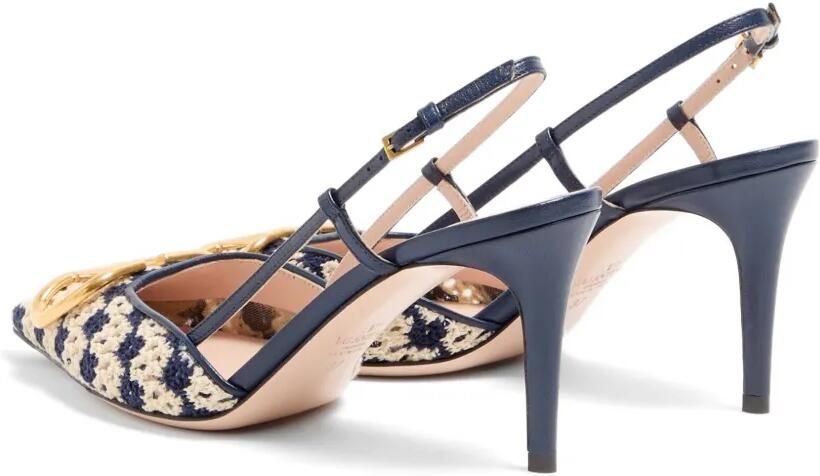 Valentino Garavani Pumps met logoplakkaat Blauw - Foto 5