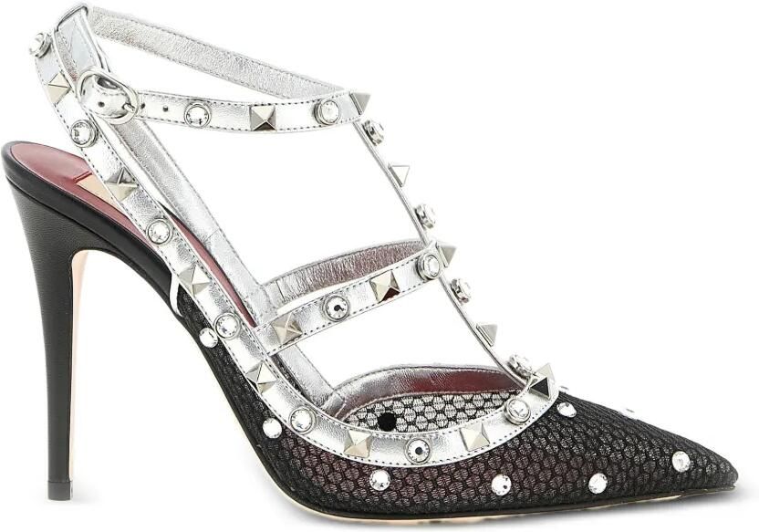 Valentino Garavani Pumps verfraaid met kristallen Zilver