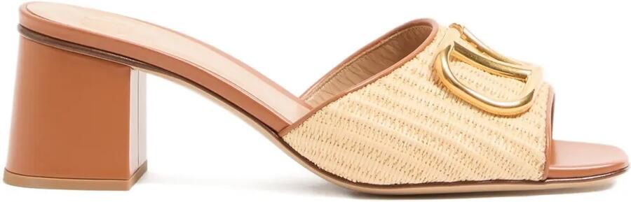 Valentino Garavani Raffia sandalen Bruin
