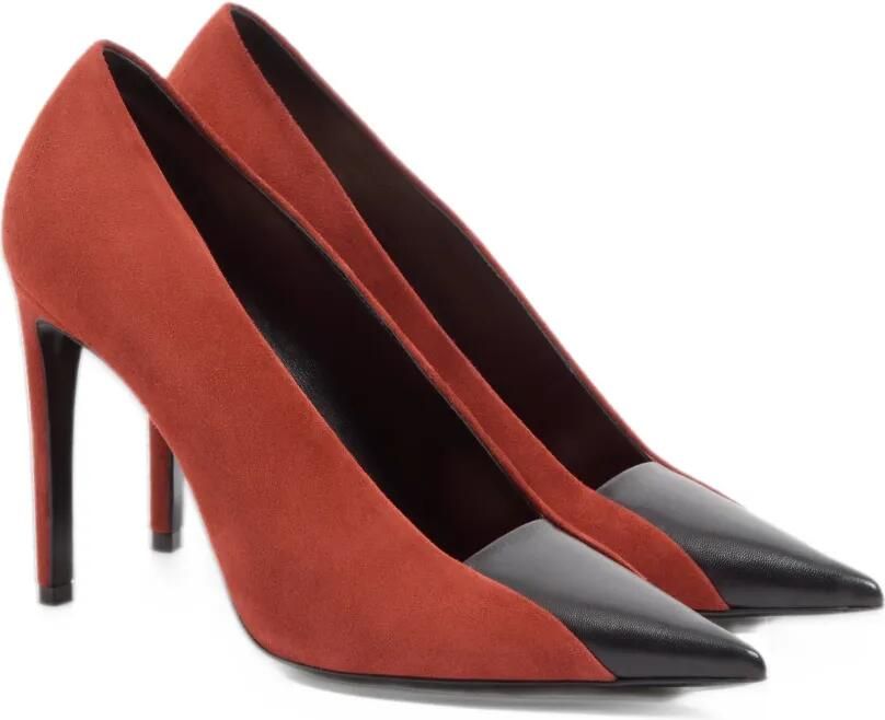 Valentino Garavani Révélé suede pumps 105mm Rood