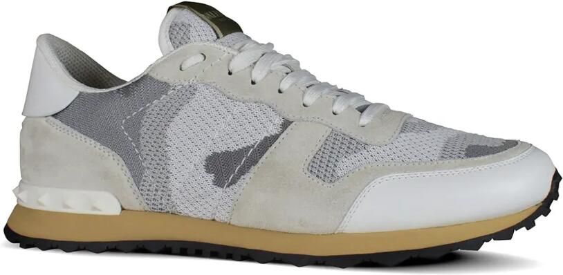Valentino Garavani Rockrunner sneakers met camouflage-print en mesh Wit