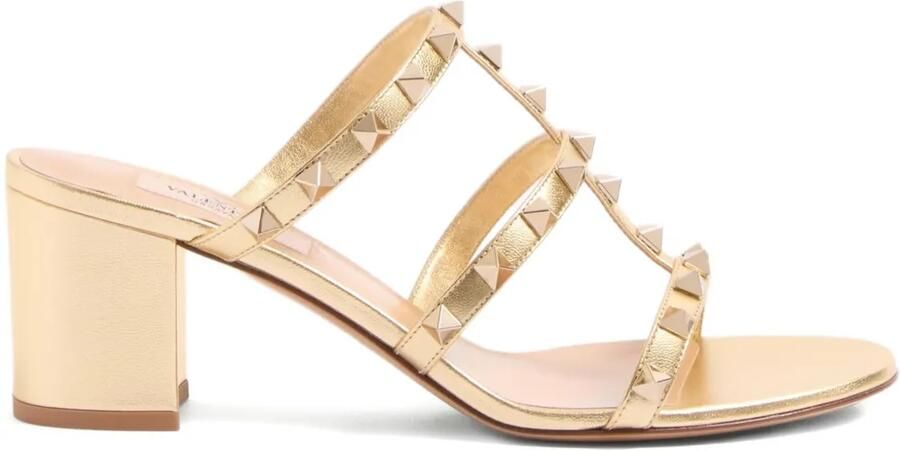 Valentino Garavani Rockstud 60 mm sandalen Goud