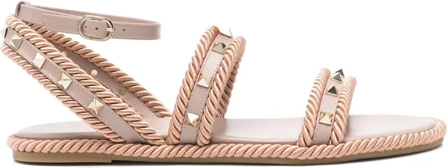 Valentino Garavani Rockstud ballerina's Roze