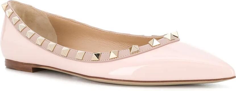 Valentino Garavani Rockstud ballerina's Roze - Foto 2