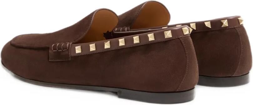 Valentino Garavani Rockstud-embellished loafers Bruin - Foto 5