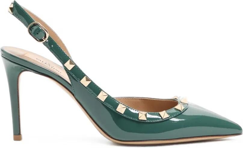 Valentino Garavani Pumps verfraaid met rockstud Groen