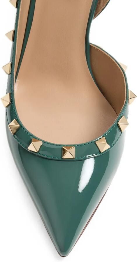 Valentino Garavani Pumps verfraaid met rockstud Groen - Foto 3