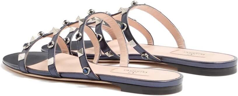 Valentino Garavani Rockstud gekooide sandalen Blauw - Foto 5