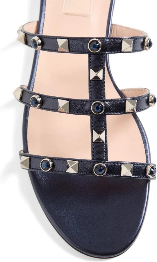 Valentino Garavani Rockstud gekooide sandalen Blauw - Foto 3