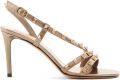 Valentino Garavani Rockstud gelamineerde nappa leren sandalen 85 mm Bruin - Bruin