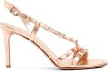 Valentino Garavani Rockstud gelamineerde nappa leren sandalen 85 mm Roze - Roze