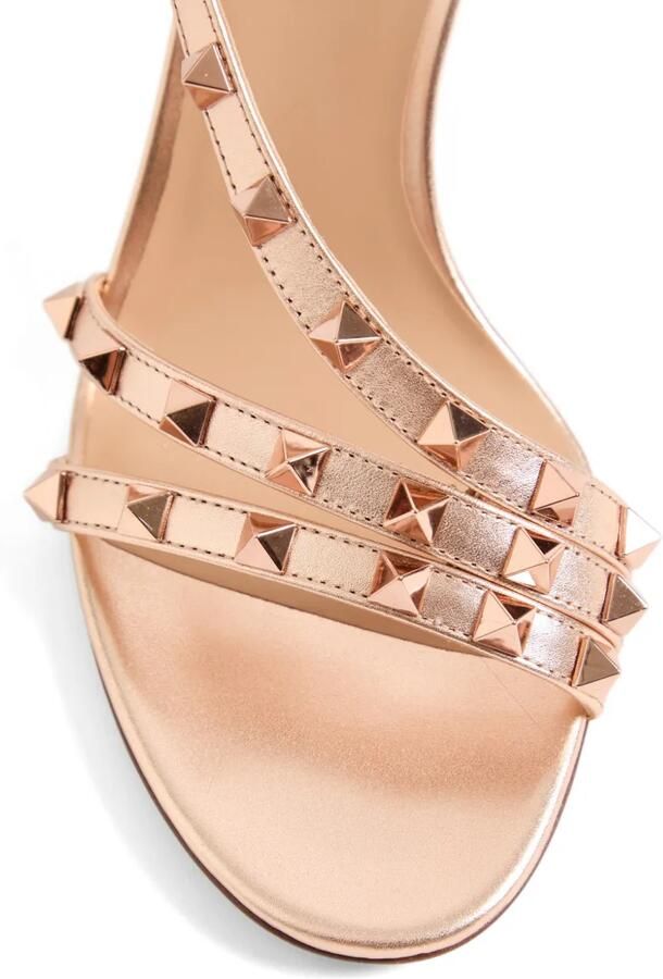 Valentino Garavani Rockstud gelamineerde nappa leren sandalen 85 mm Roze - Foto 2