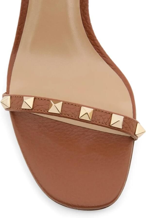 Valentino Garavani Rockstud kalfsleren sandalen met elandenprint en bandjes 60 mm Bruin - Foto 3