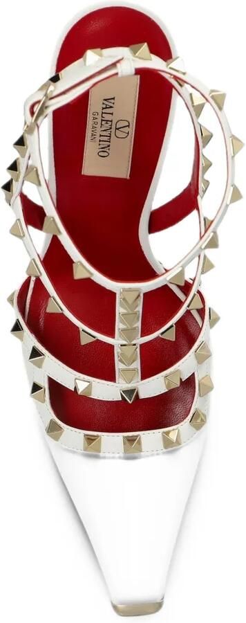 Valentino Garavani Rockstud kidskin pumps Wit
