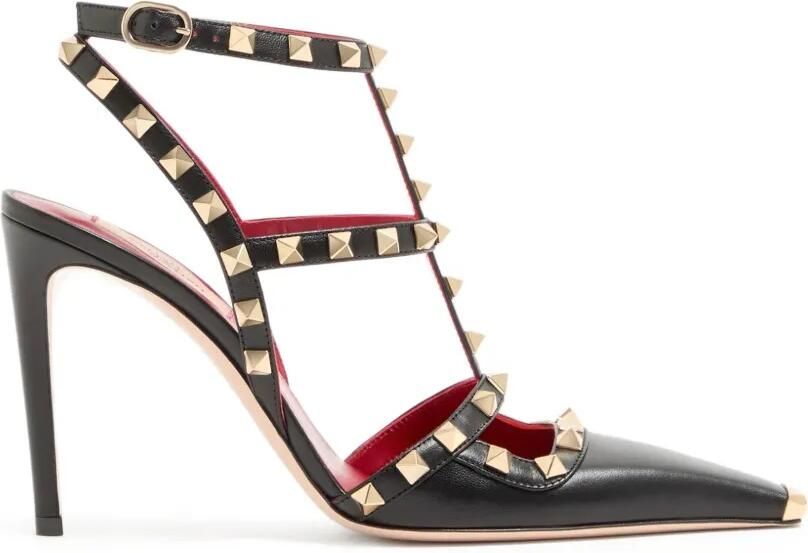 Valentino Garavani Rockstud kidskin pumps Zwart