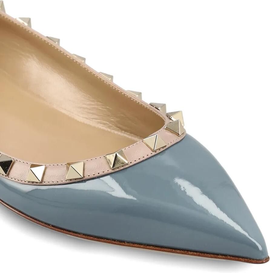 Valentino Garavani Rockstud lakleren ballerina's Blauw - Foto 2