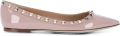 Valentino Garavani Rockstud lakleren ballerina's Roze - Roze