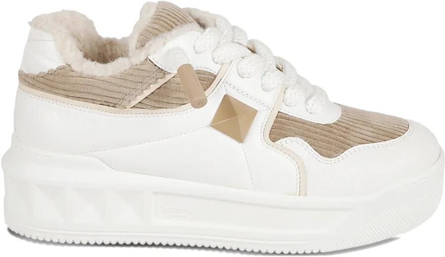 Valentino Garavani Rockstud leren sandalen Wit