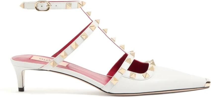 Valentino Garavani Rockstud leren schoenen Wit