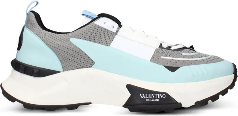 Valentino Garavani Rockstud mesh sneakers Grijs - Foto 4