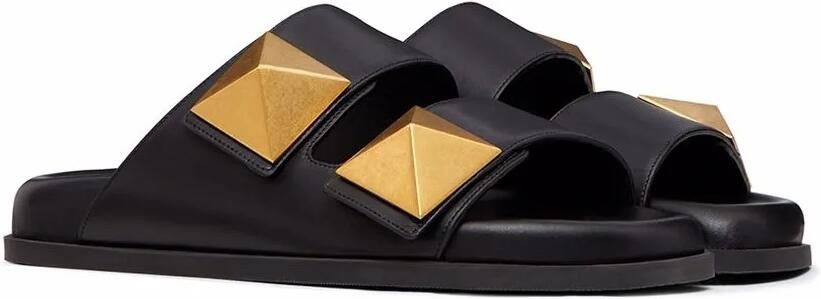 Valentino Garavani Rockstud oversized sandalen Zwart - Foto 4