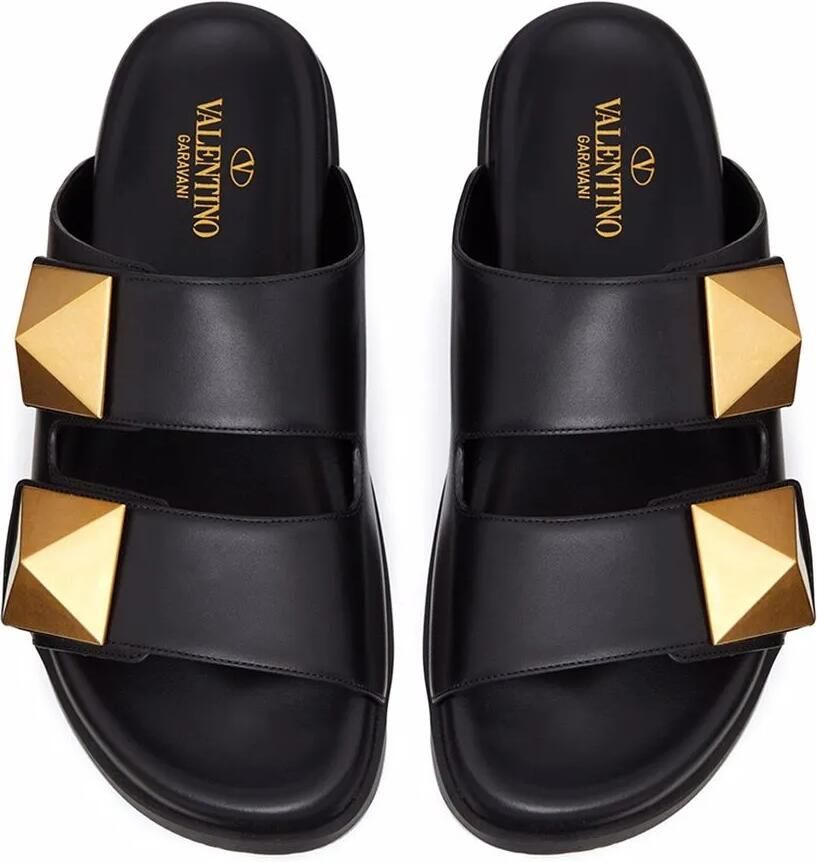Valentino Garavani Rockstud oversized sandalen Zwart - Foto 2