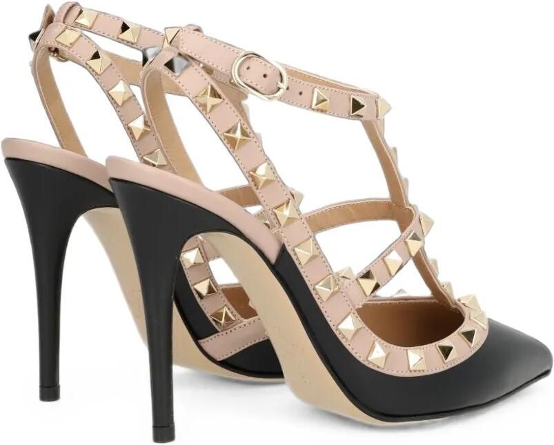 Valentino Garavani Rockstud pumps met enkelbandje Zwart - Foto 5