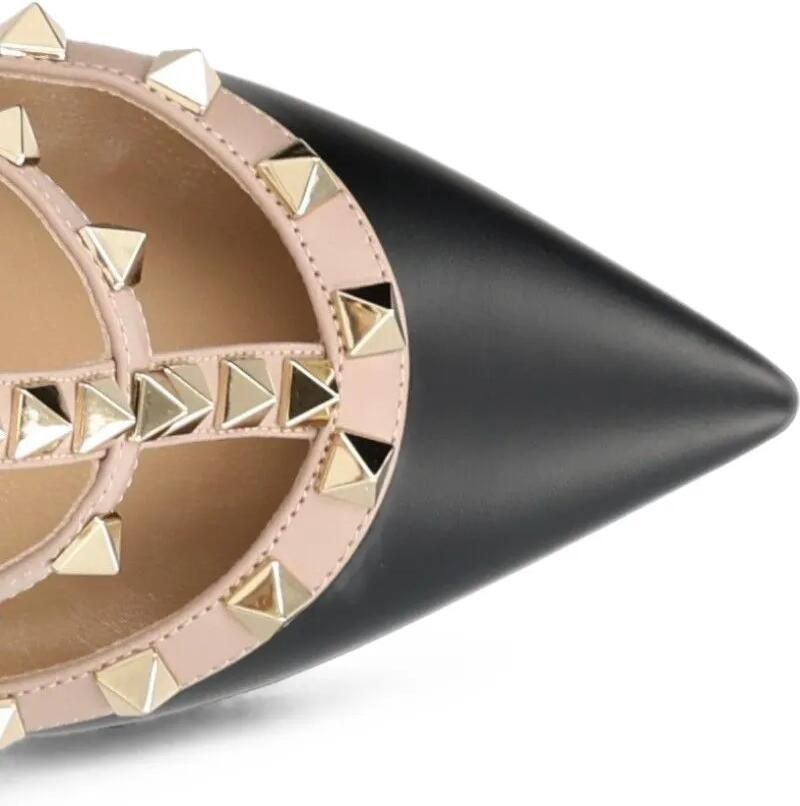 Valentino Garavani Rockstud pumps met enkelbandje Zwart - Foto 3