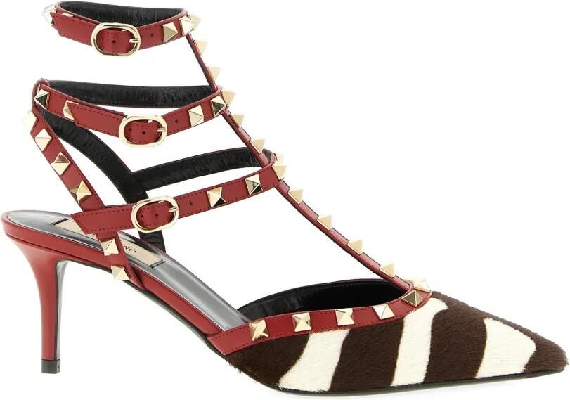 Valentino Garavani Rockstud pumps Rood