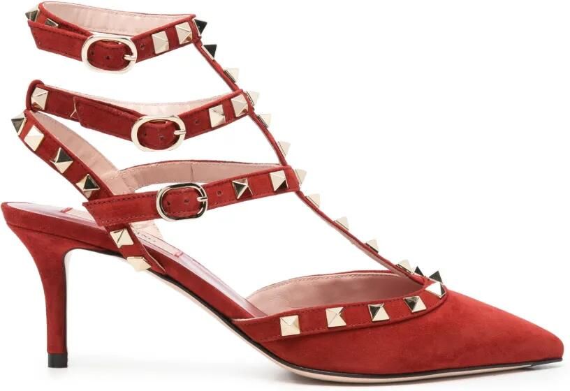 Valentino Garavani Rockstud pumps Rood