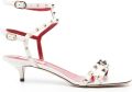 Valentino Garavani Rockstud sandalen met enkelbandje Wit - Wit