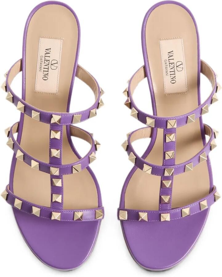 Valentino Garavani Rockstud sandalen Paars - Foto 2