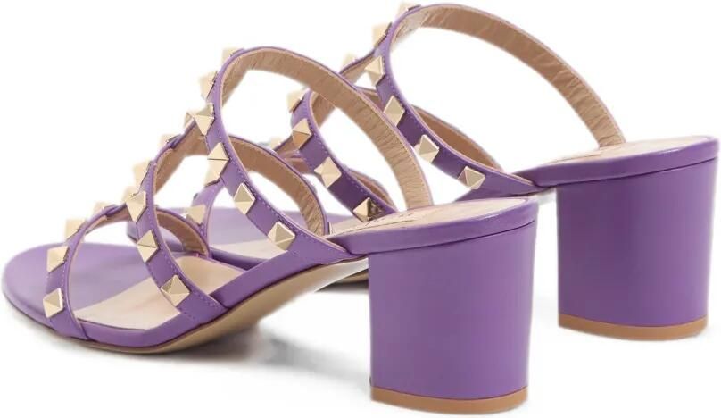 Valentino Garavani Rockstud sandalen Paars - Foto 4