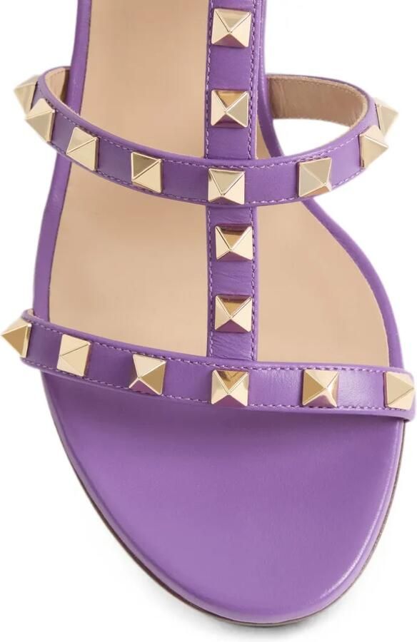 Valentino Garavani Rockstud sandalen Paars - Foto 3
