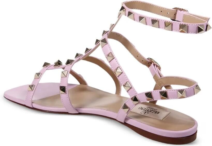 Valentino Garavani Rockstud sandalen Roze - Foto 4