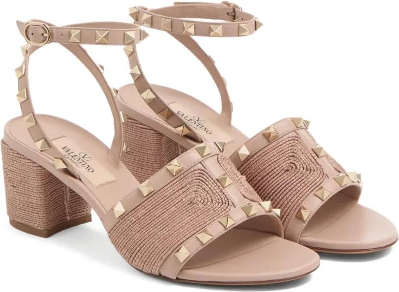 Valentino Garavani Rockstud sandalen Roze - Foto 5