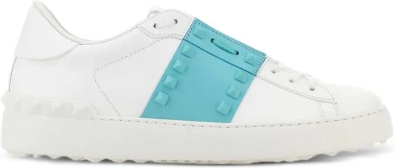 Valentino Garavani Rockstud Untitled kalfsleren sneakers met tonale studs Wit