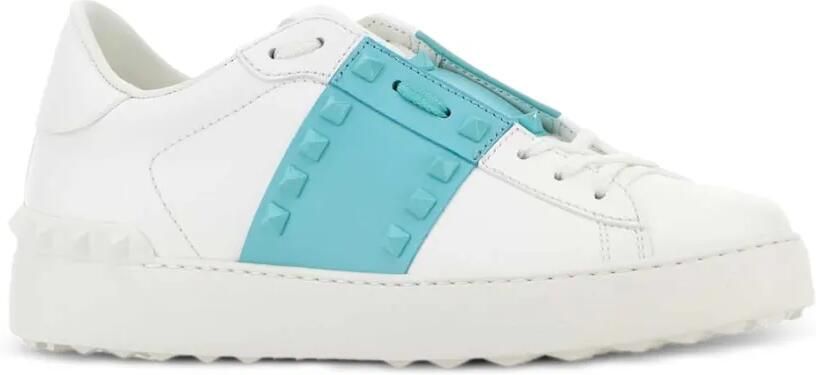 Valentino Garavani Rockstud Untitled kalfsleren sneakers met tonale studs Wit - Foto 2