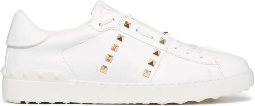 Valentino Garavani Rockstud Untitled kalfsleren sneakers Wit