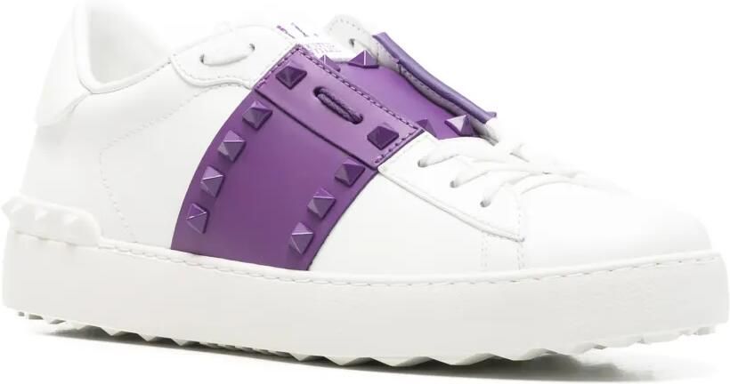 Valentino Garavani Rockstud Untitled leren sneakers Wit - Foto 2