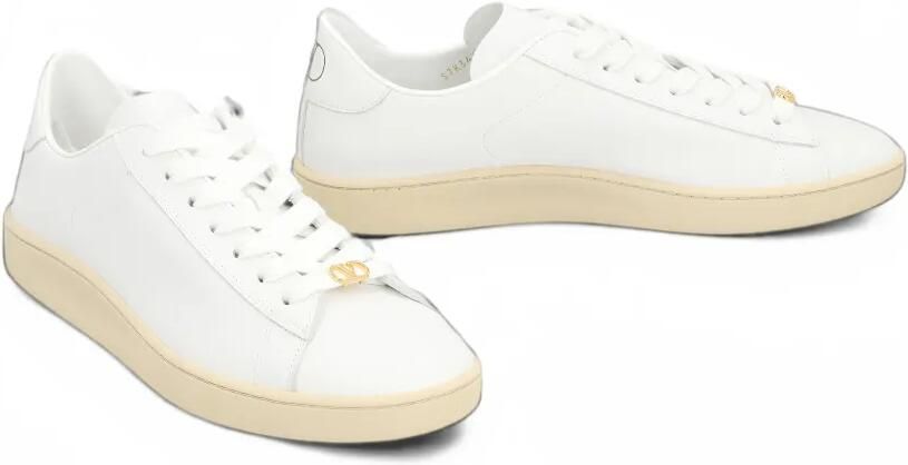 Valentino Garavani Royco trainers in nappa calfskin Wit - Foto 3